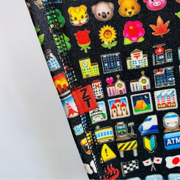 Zara Terez Emoji Hi-Shine Leggings Size Medium - Picture 15 of 16